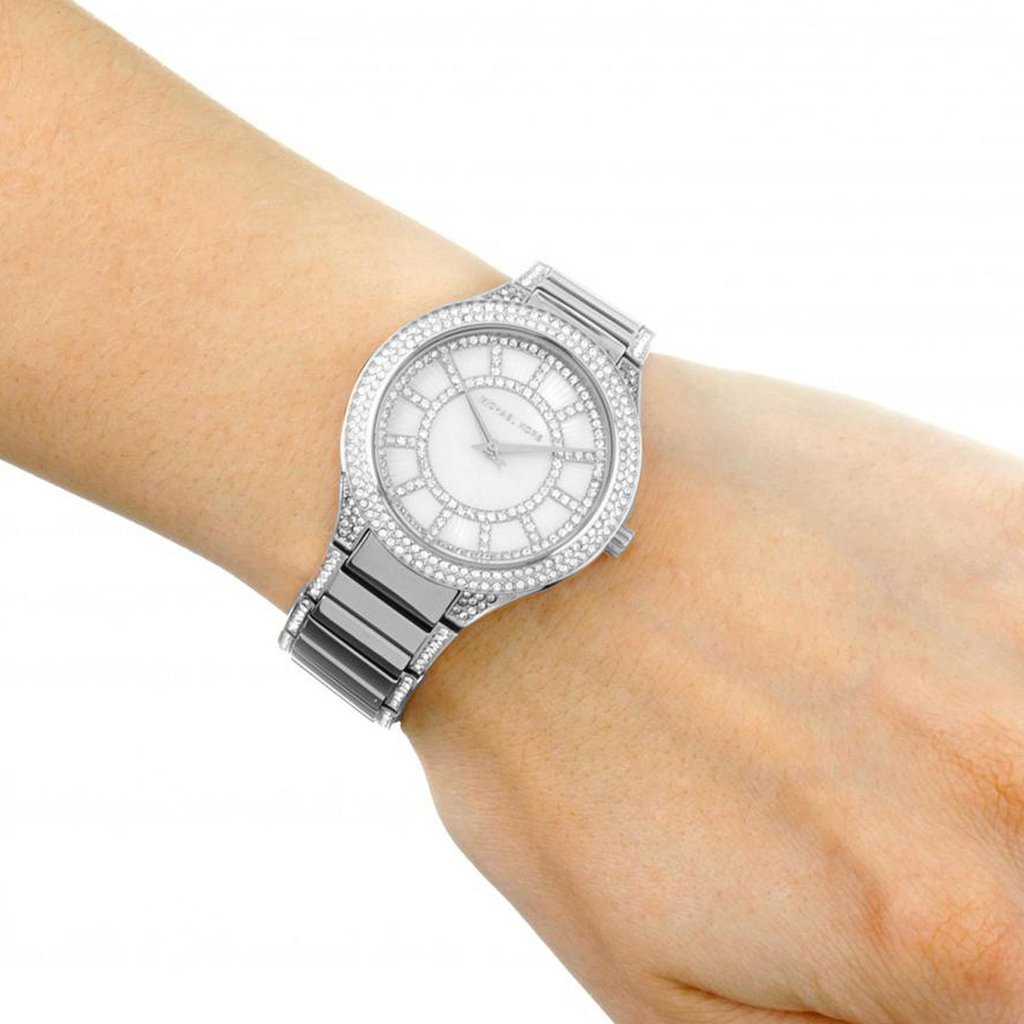 Michael Kors Kerry Mother Pearl Dial Silver Ladies Watch MK3311