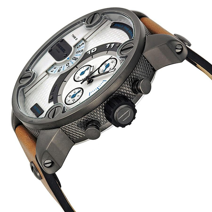 DIESEL SBA Dual Time Chronograph Gunmetal Stainless Men's Watch DZ7269