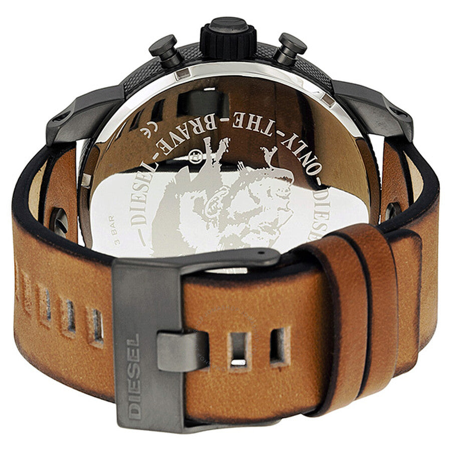 DIESEL SBA Dual Time Chronograph Gunmetal Stainless Men's Watch DZ7269