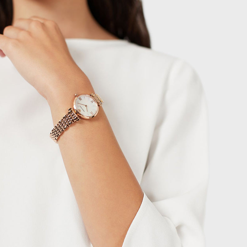 Emporio Armani Gianni T-Bar Crystal Pave Ladies Watch AR11316