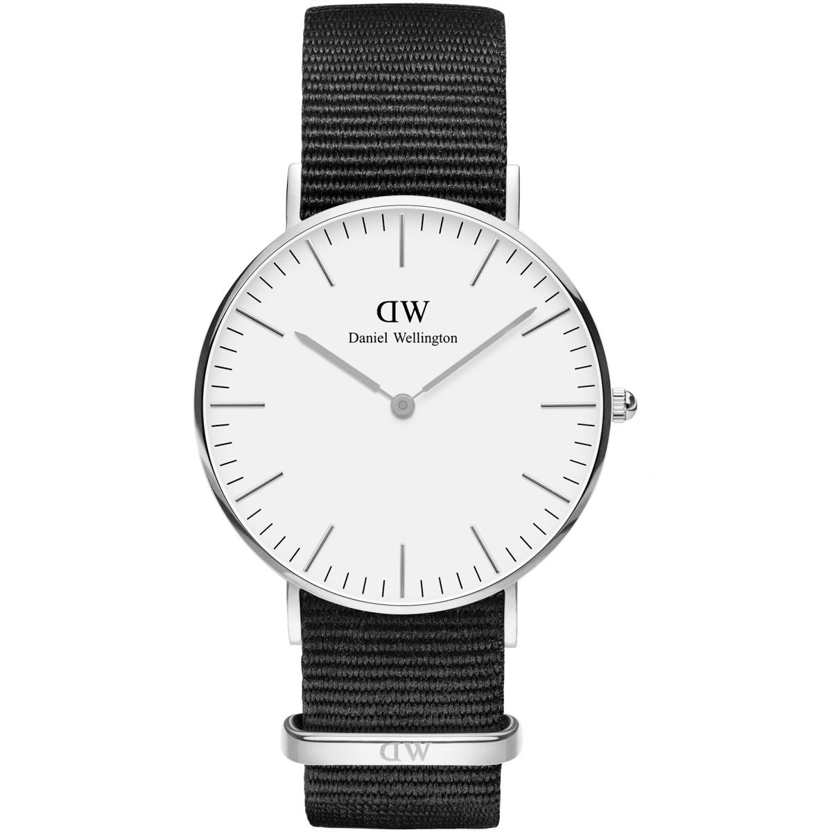 Daniel Wellington White Classic Cornwall 36mm Women's Silver Watch DW00100260 - Dawson Watches