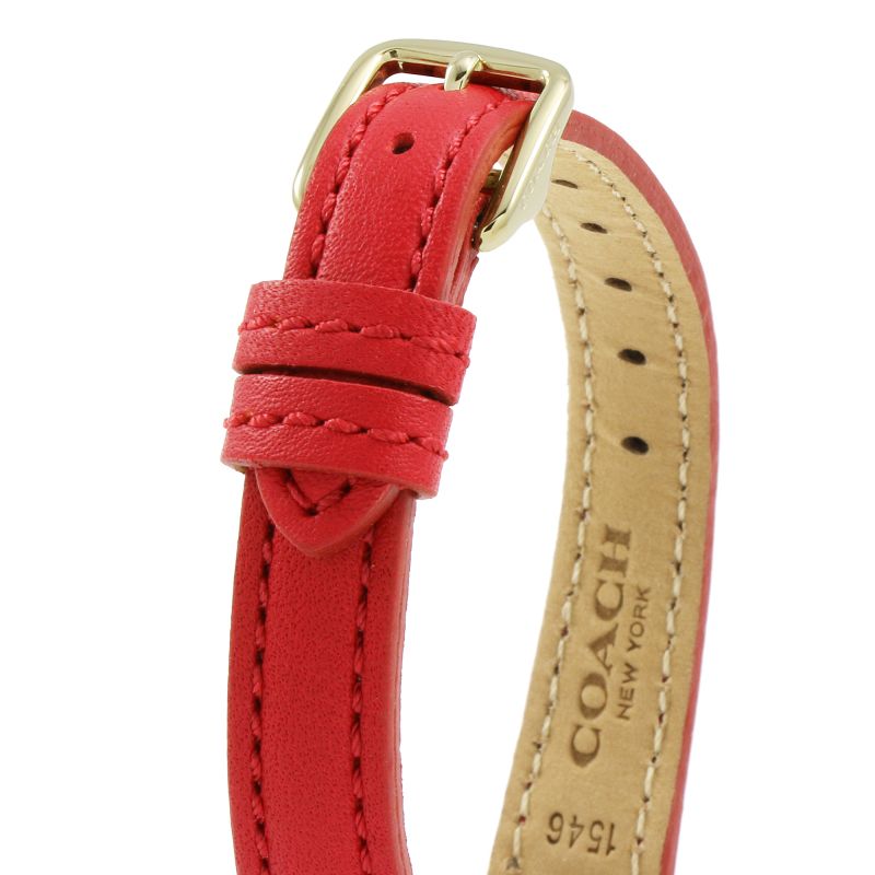Coach Delancey White Dial Leather Strap Ladies Watch 14502452