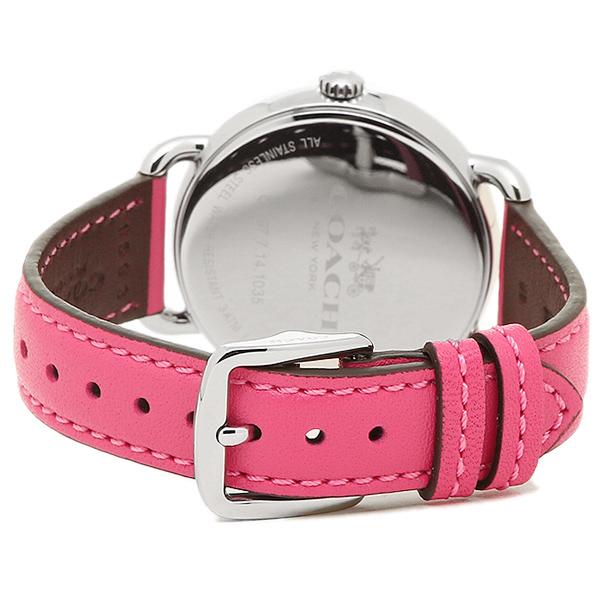 Coach Delancey Silver Dial Pink Leather Strap Ladies Watch 14502560