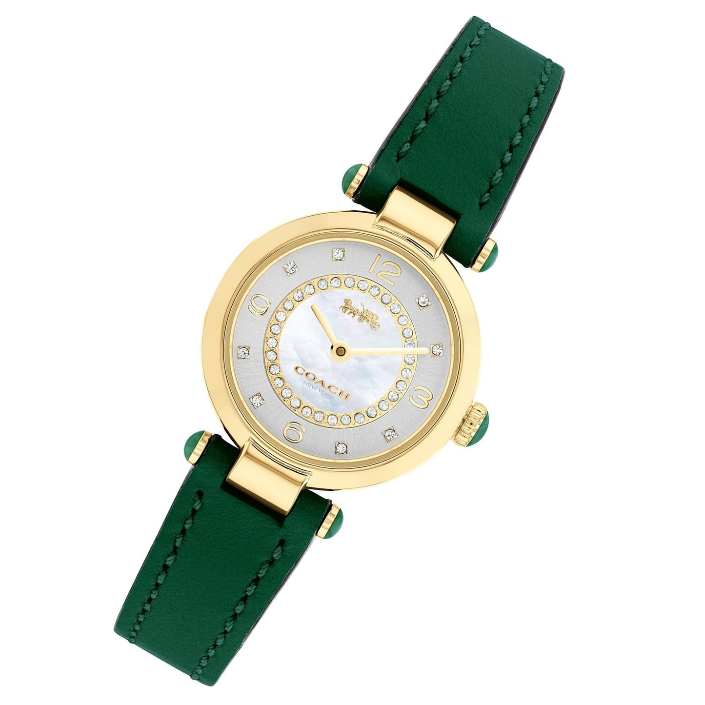 Coach Cary Green Leather Strap Women's Watch 14503894 - Dawson Watches #3