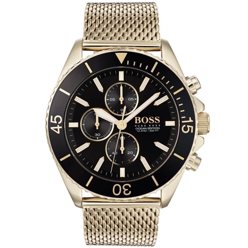 Hugo Boss Black & Gold Ocean Edition Men's Watch 1513703 Water resistance: 100 meters / 330 feet Movement: Quartz