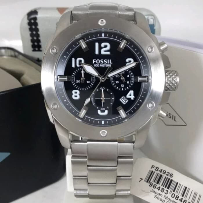 Fossil Modern Machine Chronograph Black Dial Men's Watch FS4926