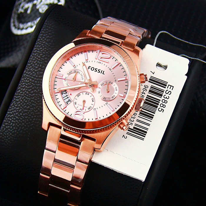 Fossil Perfect Boyfriend Multifunction Rose Gold Watch ES3885
