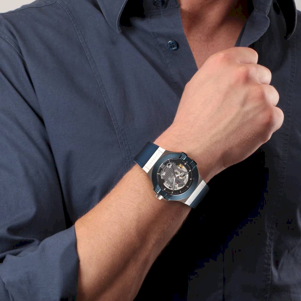 Maserati Potenza Automatic Skeleton Dial Men's Watch R8821108035