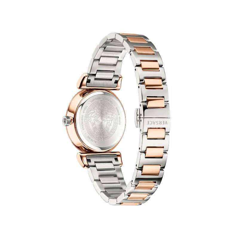 Versace V- Motif Quartz Silver Dial Ladies Watch VERE00718