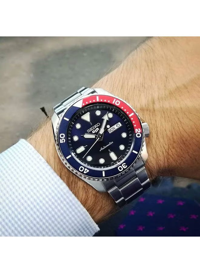 Seiko 5 Sports Automatic Blue Dial Pepsi Bezel Watch SRPD53K1