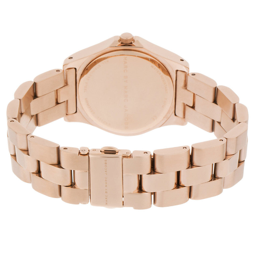 MARC BY MARC JACOBS Blade Rose Dial Rose Gold Ion-plated Ladies Watch MBM3127