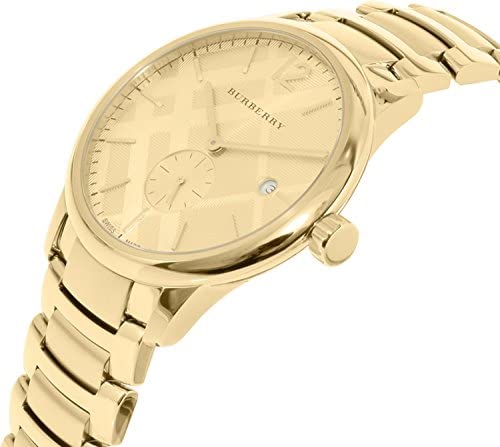 Burberry Men’s Swiss made Stainless Steel Gold Dial Men's Watch BU10006 - Kiwi Watches #2
