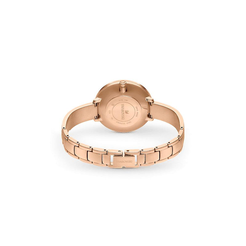 Swarovski Attract Metal Bracelet Silver Dial Rose Gold Tone Women's Watch 5642221