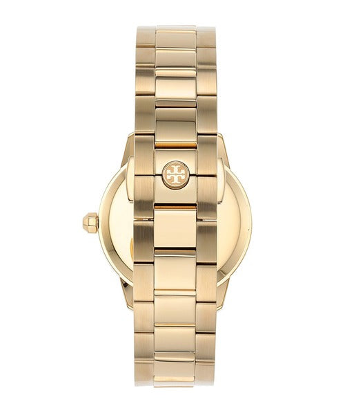 Tory Burch Yellow Gold Collins White Dial Watch Women's Watch TBW1300 - Image 3