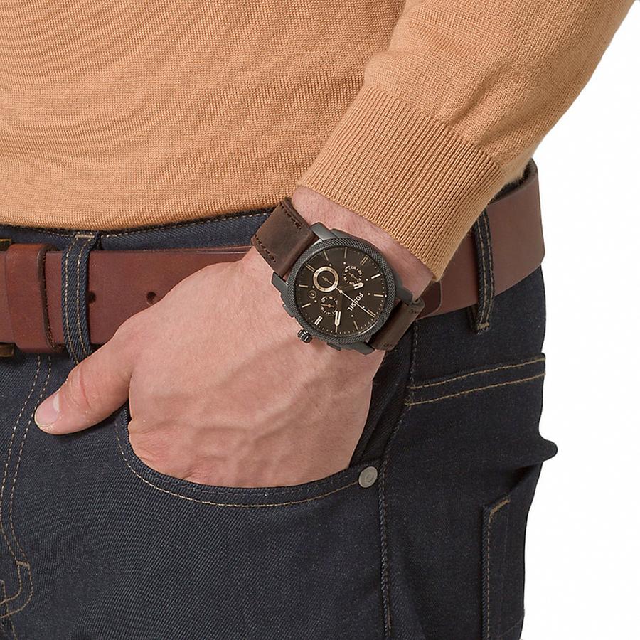 Fossil Machine Chronograph Brown Dial Men's Watch FS4656