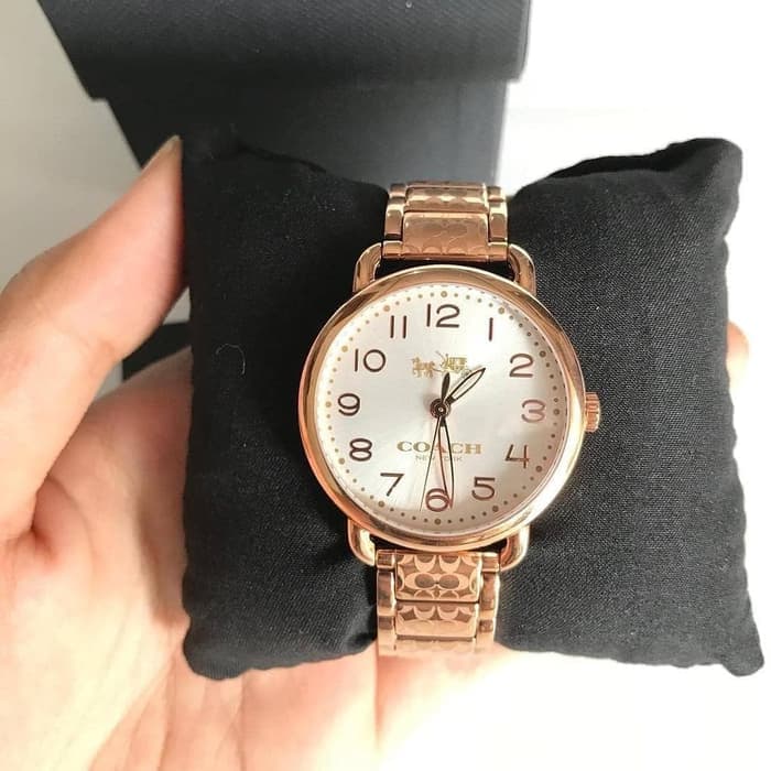 Coach Delancey Rose Dial Rose Gold-plated Ladies Watch 14502262