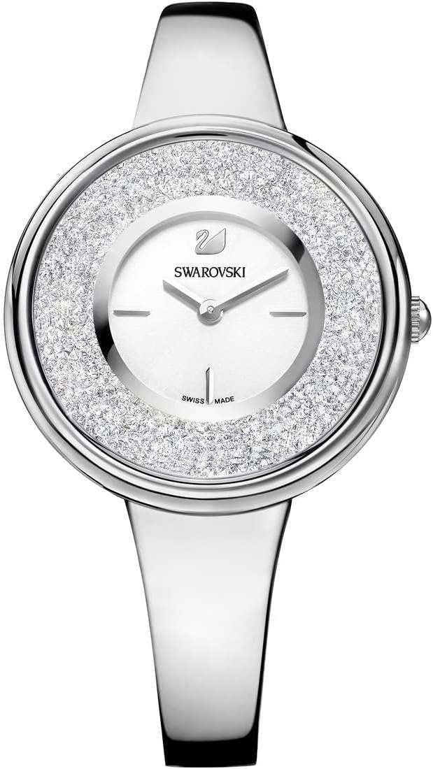 Swarovski Crystalline Pure 850 Crystals Silver Dial Silver Steel Women's Watch - 5269256