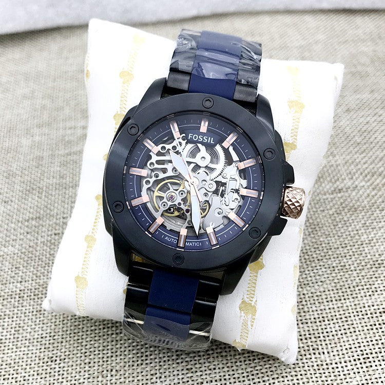 Fossil Modern Machine Automatic Skeleton Dial Men's Watch ME3133
