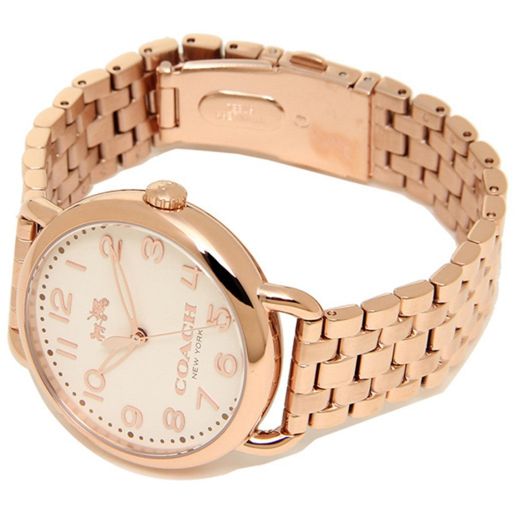 Coach Delancey Rose Dial Rose Gold-plated Ladies Watch 14502262