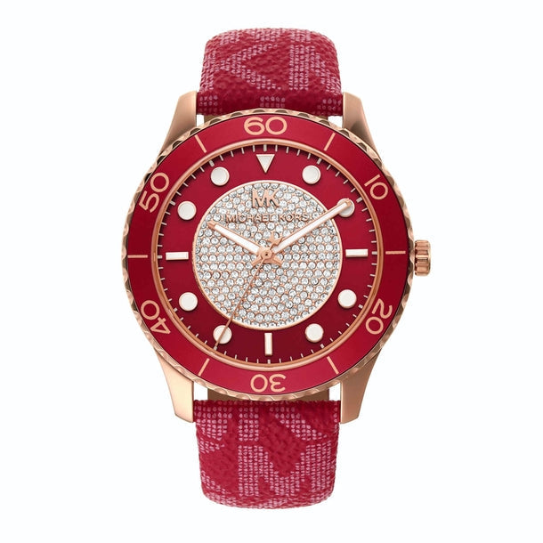 Michael Kors Runway Analogue Red Dial Women's Watch  MK7179 - Kiwi Watches