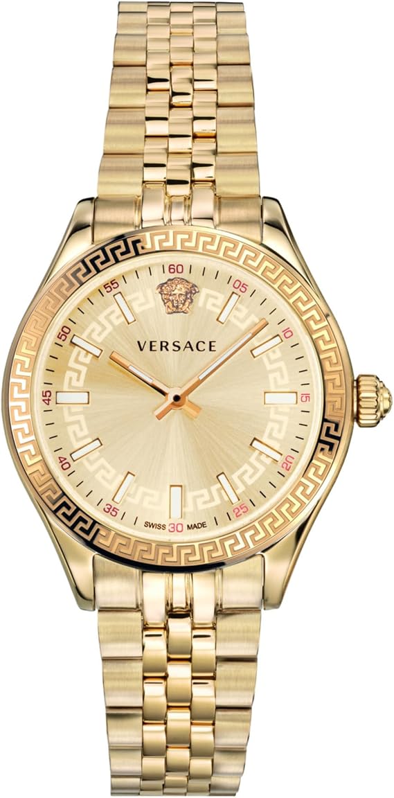 Versace Virtus All Gold Dial Gold Bracelet Watch - VEHU00720