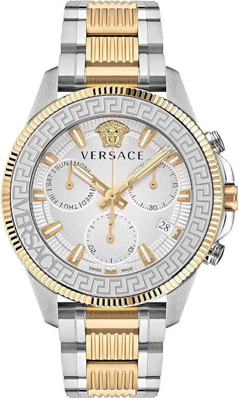 Versace Greca Action Chronograph Two-Tone Men's Watch  VE3J00522 - Kiwi Watches