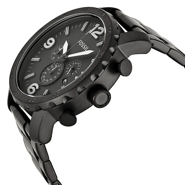 Fossil Nate Chronograph Black Dial Men's Watch JR1401