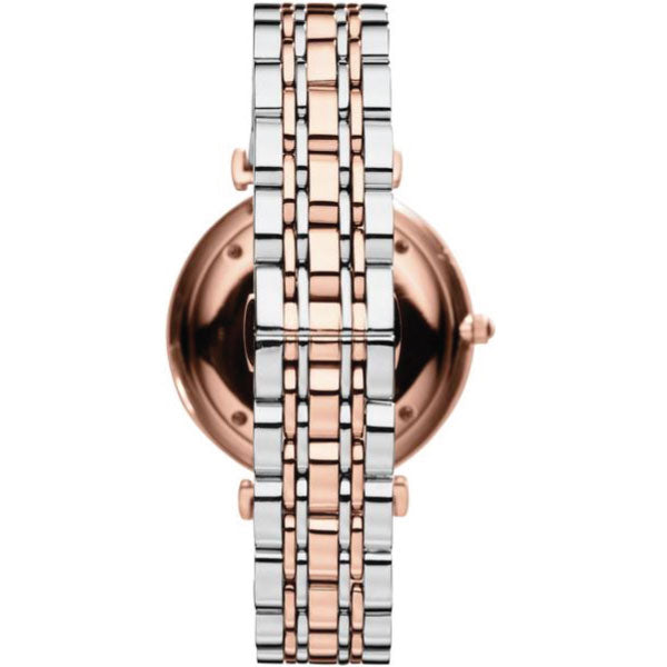 Emporio Armani Retro Silver Dial Two-Tone Watch AR1677