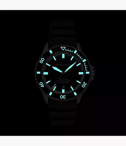 Emporio Armani Men Sea Explorer Textured Straps Analogue Automatic Watch AR60086 ar60086 - Image 6