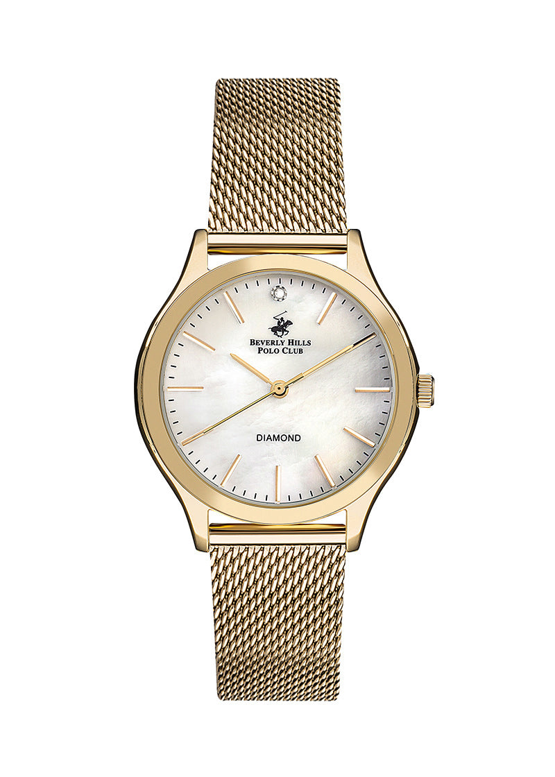BEVERLY HILLS POLO CLUB Women’s MOP Diamond Watch – BP3167C.120