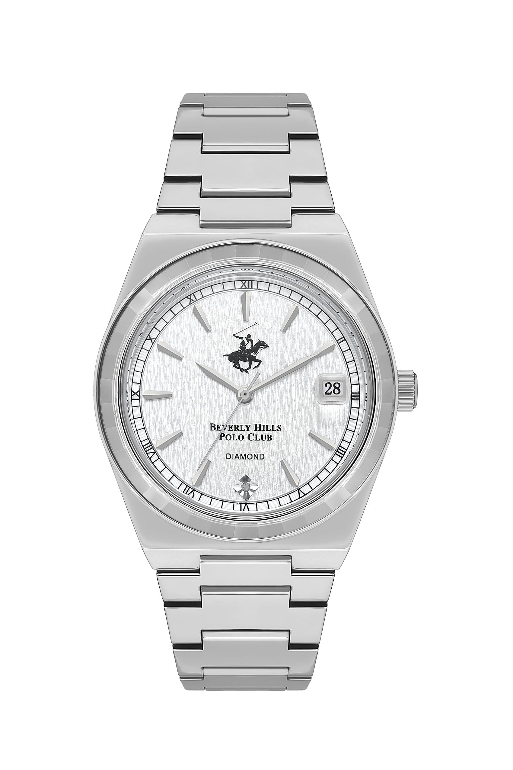 BEVERLY HILLS POLO CLUB Women's White Dial Diamond Watch – BP3562C.330