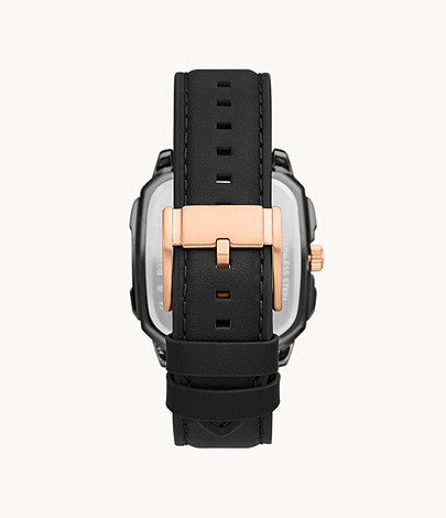 Multifunction Watch Black Leather Men's Watch BQ2654 - Dawson Watches #3