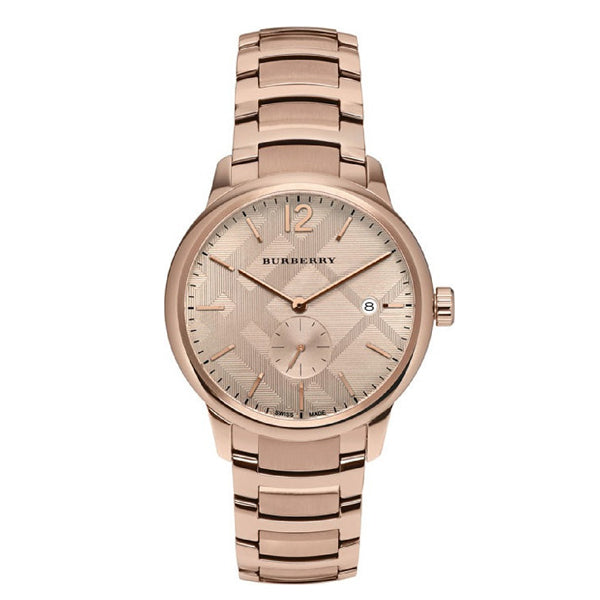 Burberry Women’s Swiss Made Quartz Stainless Steel Rose Gold Dial Women's Watch  BU10116 - Kiwi Watches