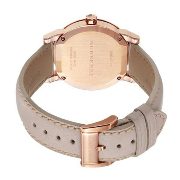 Burberry Women’s Swiss Made Leather Strap Gold Dial Women's Watch BU9131 - Kiwi Watches #3