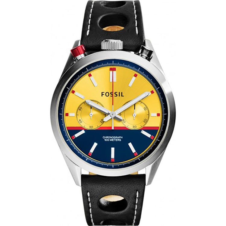 Fossil Del Rey Analog Display Analog Quartz Black Men's Watch CH2979