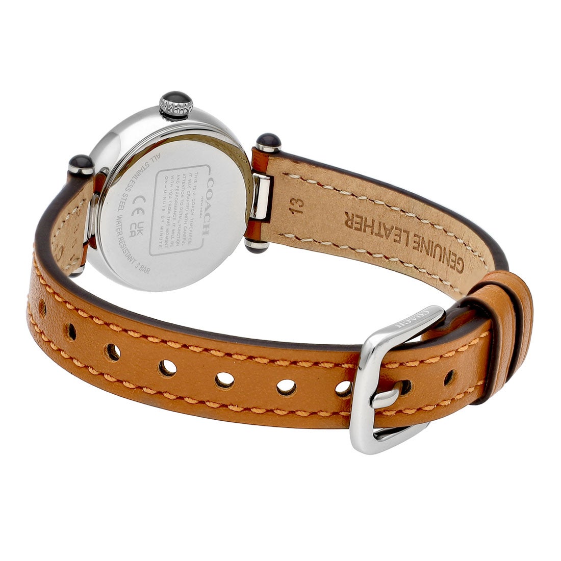 Coach Cary Chalk Brown Leather Strap Women's Watch 14504016 - Dawson Watches #3