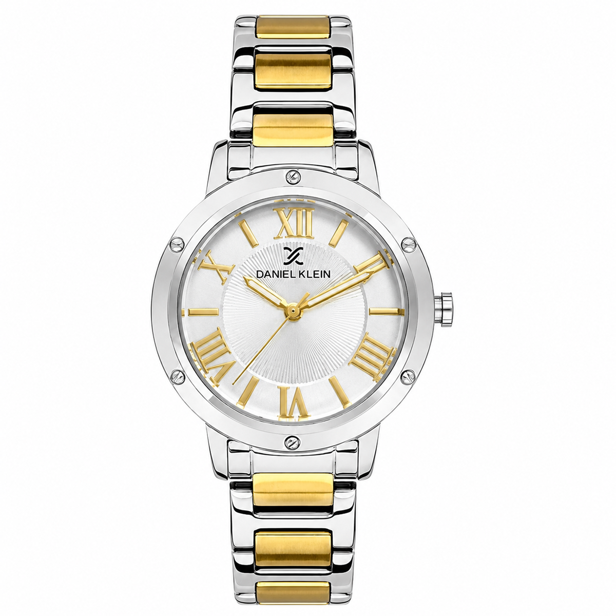 Daniel Klein Premium Silver Dial Two-Tone Women's Watch - DK.1.13498-2