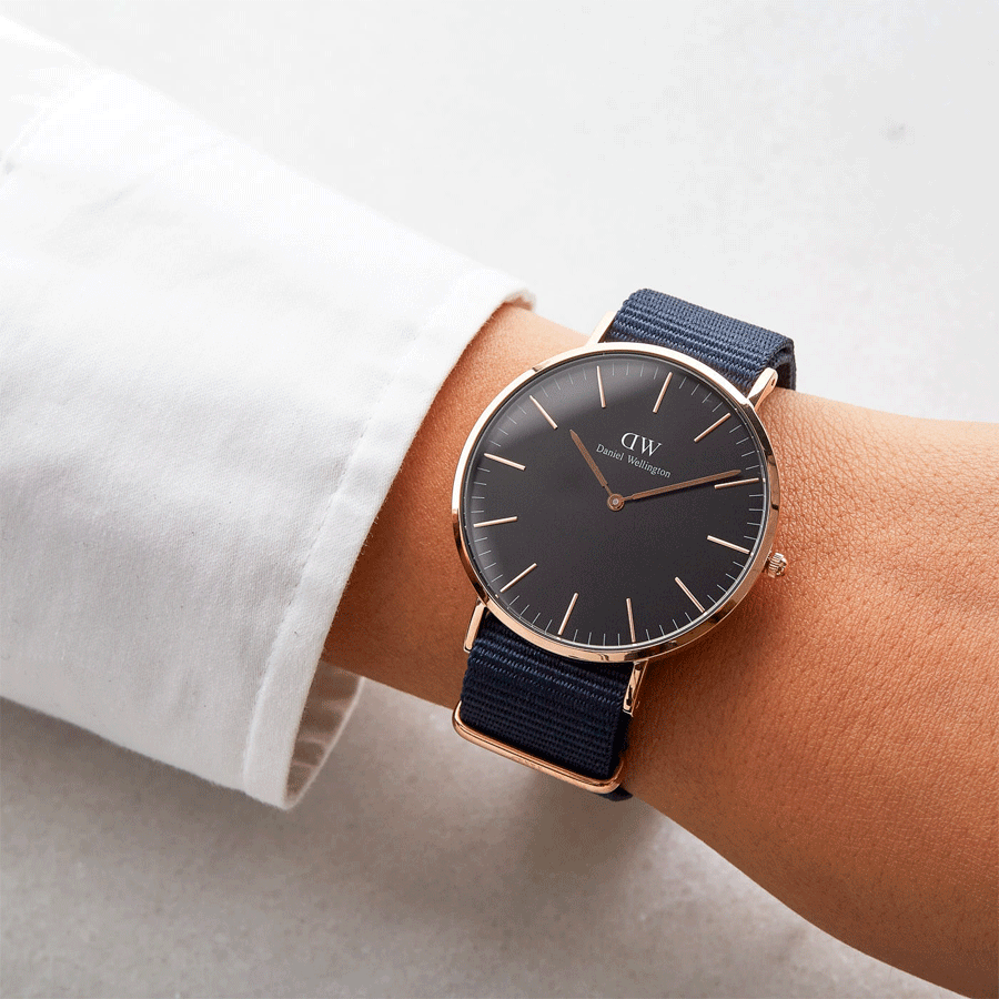 Daniel Wellington Bayswater 40mm Rose Gold Watch DW00100277
