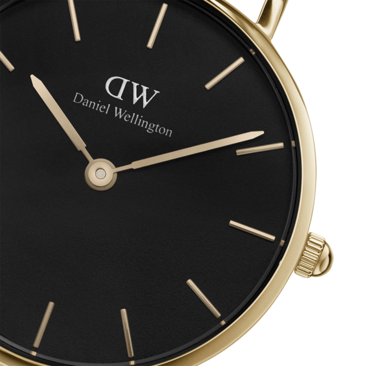 Daniel Wellington Petite Evergold Black Dial 36mm Ladies Watch DW00100345