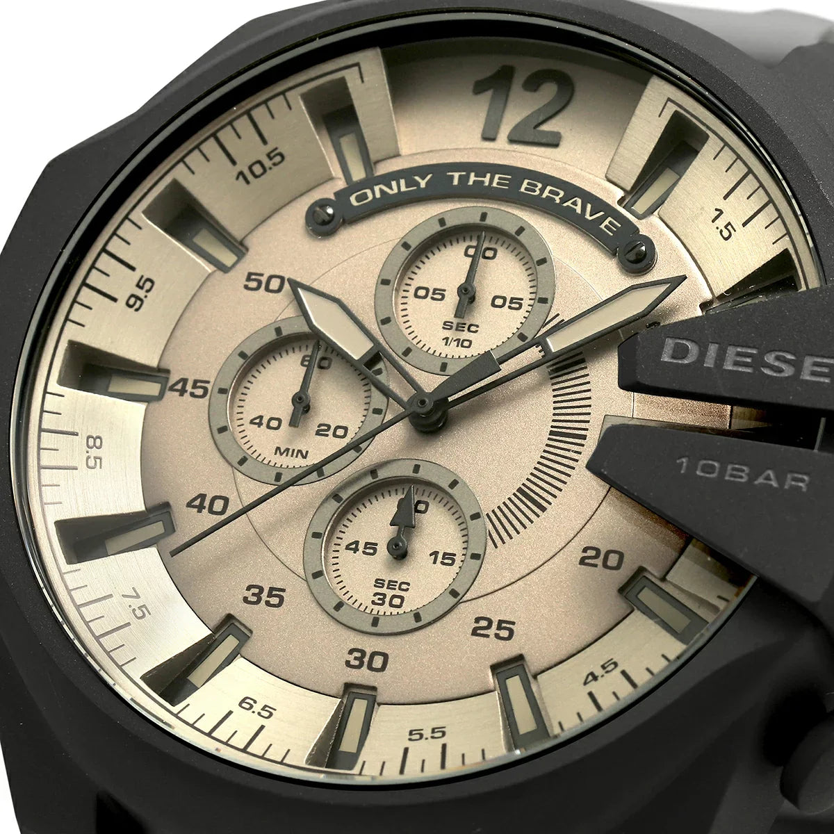 Diesel Mega Chief Men’s Gray Dial Grey Strap Chrono Watch DZ4496