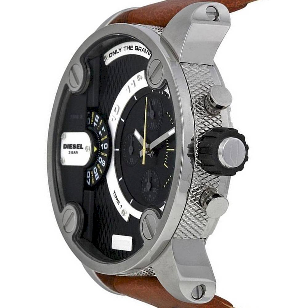 DIESEL SBA Dual Time Chronograph Stainless Steel Men's Watch DZ7264