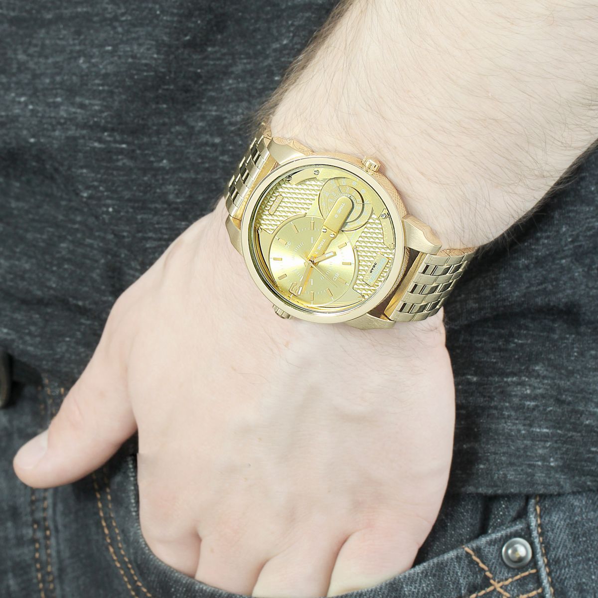 Diesel Mr Daddy Gold Watch DZ7306
