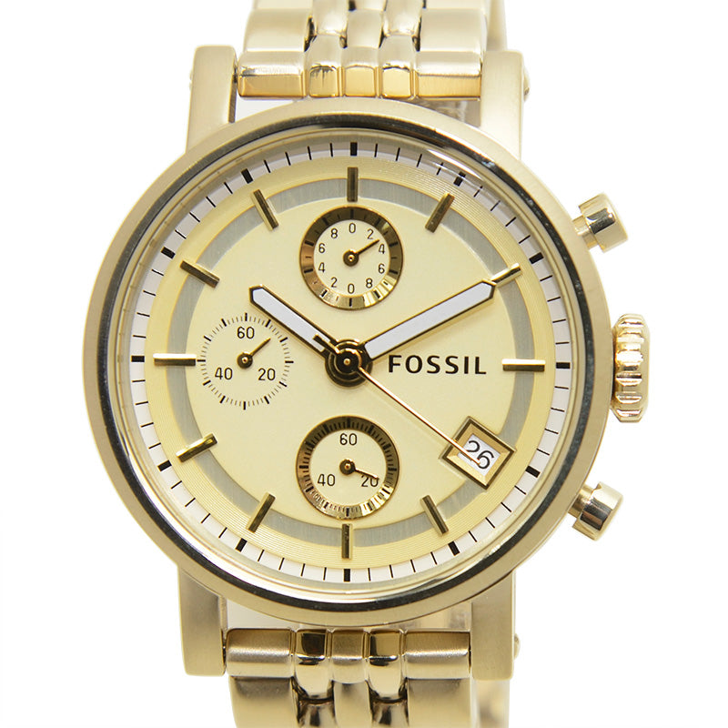 Fossil Boyfriend Chronograph All Gold Watch ES2197