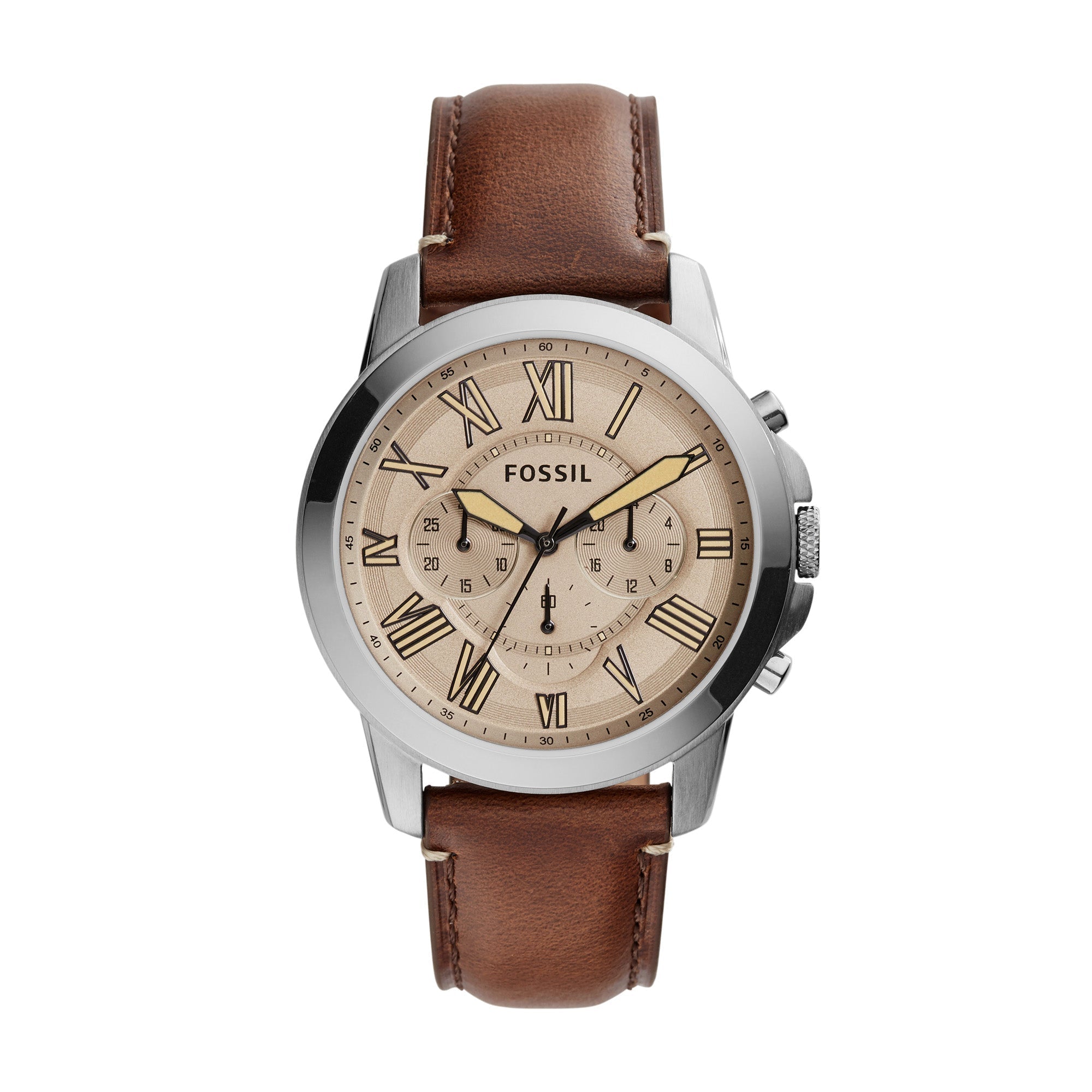 Fossil Grant Chronograph Brown Dial Men's Watch FS5214