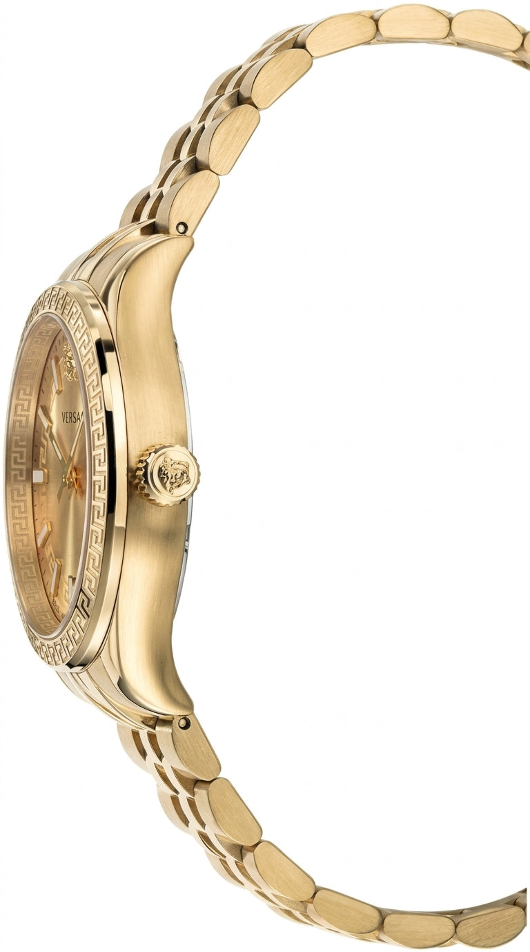 Versace Virtus All Gold Dial Gold Bracelet Watch - VEHU00720