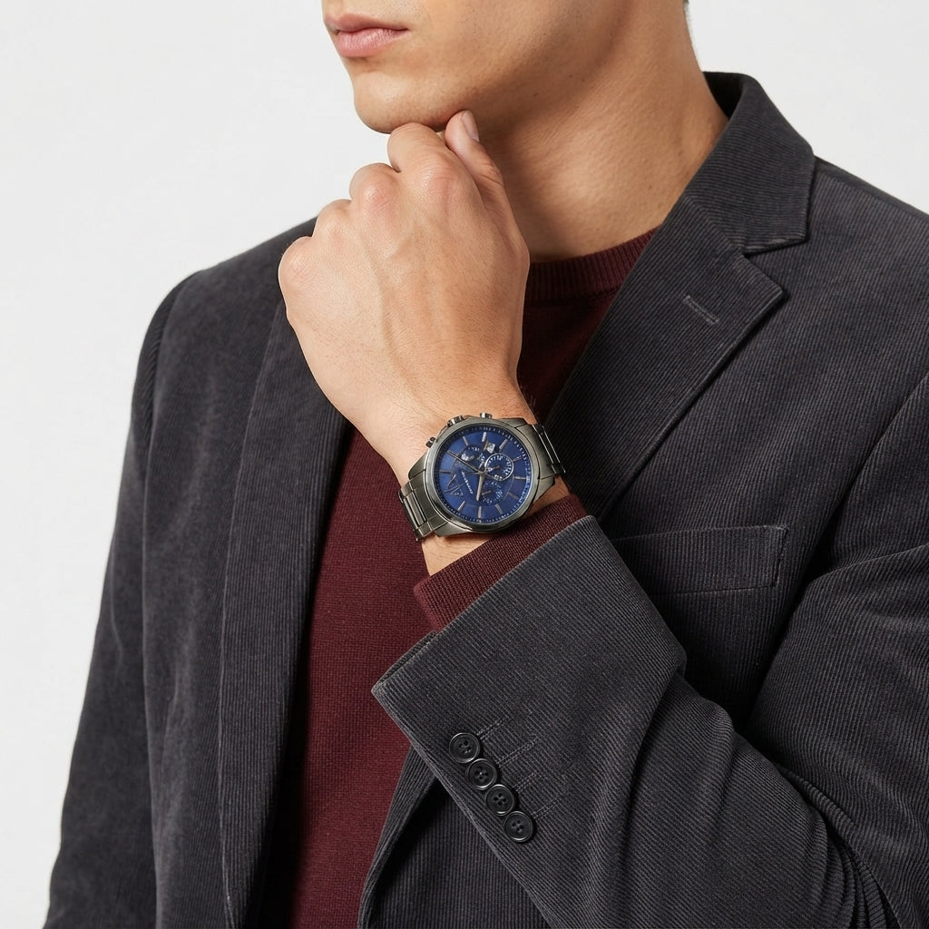 Armani Exchange Banks Chronograph Gunmetal Men's Watch - AX1731