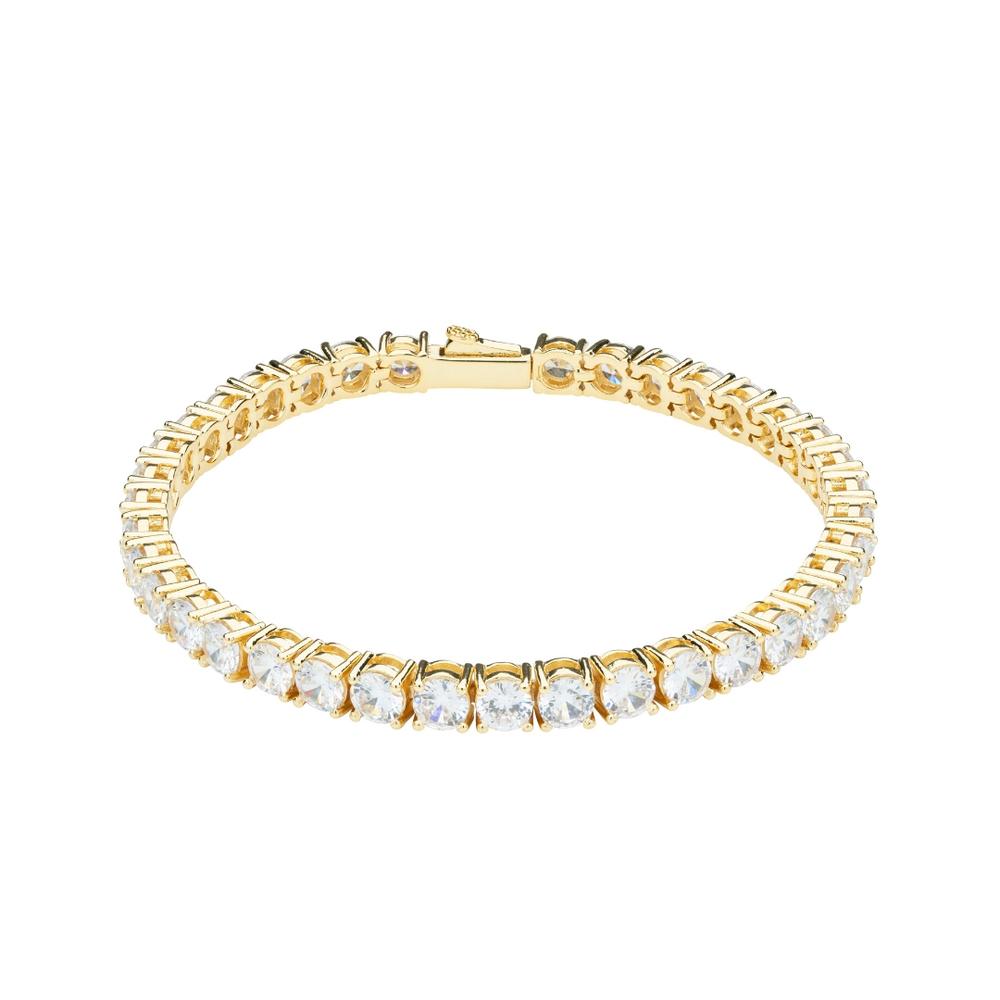 Big Daddy 4mm Diamond Gold Tennis Bracelet