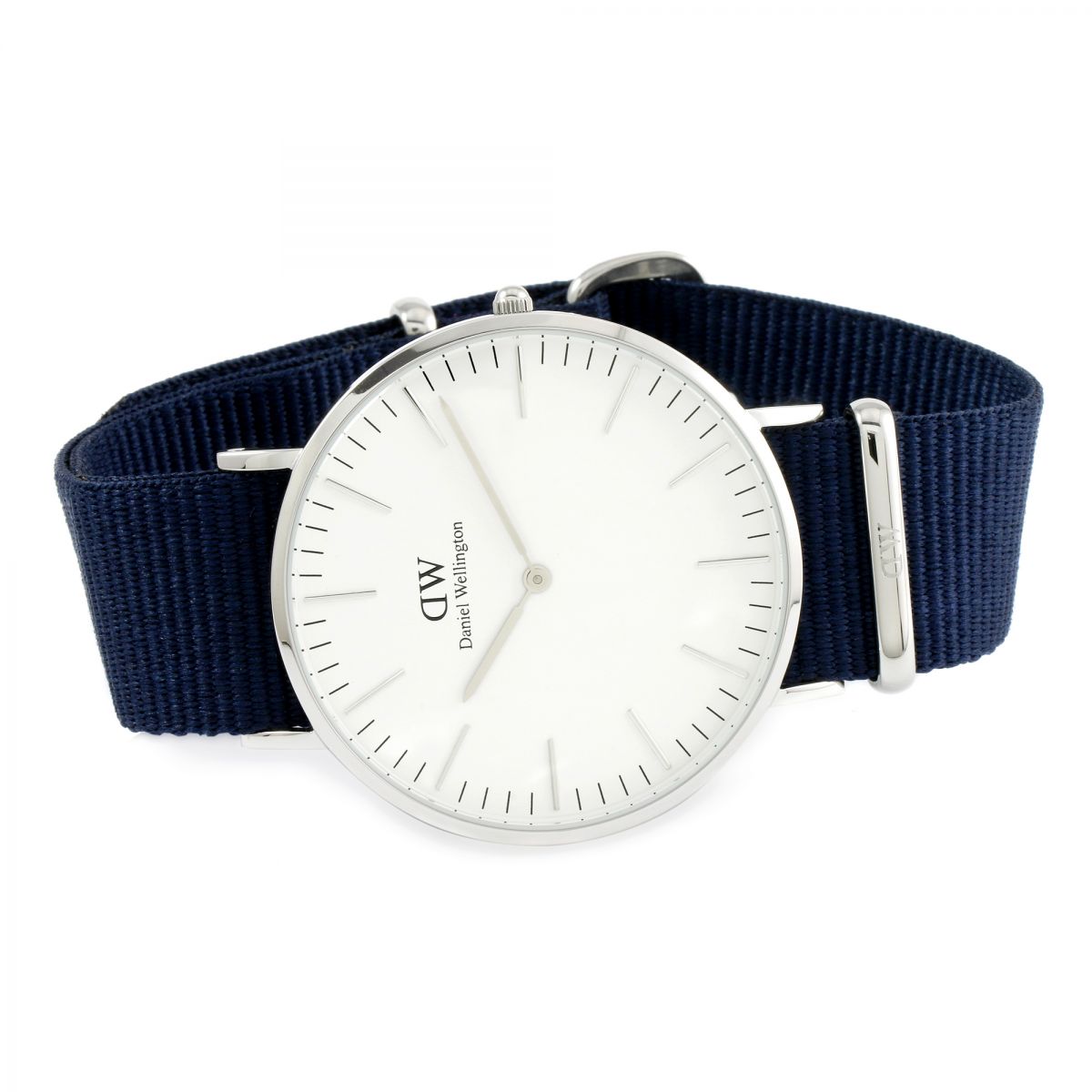 Daniel Wellington White Classic Bayswater 40mm Men's Silver Watch DW00100276 - Dawson Watches
