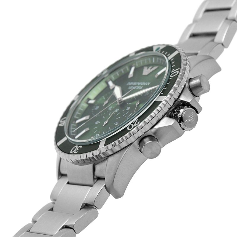 Emporio Armani Chronograph Green Dial Men's Watch AR11500 - Dawson Watches #2
