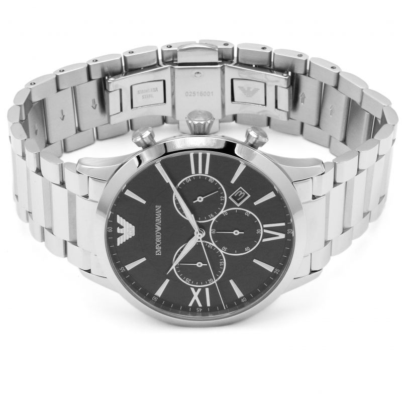 Emporio Armani Giovanni Chronograph Black Dial Water resistance: 50 meters / 165 feet Movement: Quartz